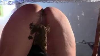 Shit from the goddess. Scat piss Diana POV.